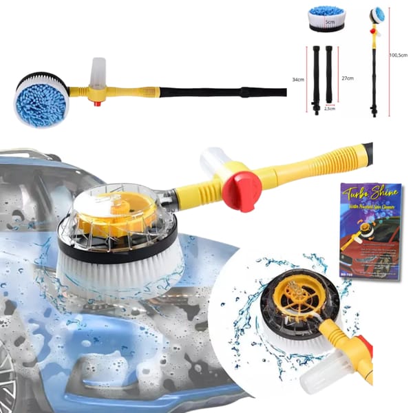 Cepillo Limpiador De auto 3 en 1 Cepillo Giratorio TURBO SHINE BD-705