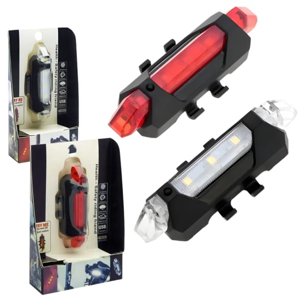 Luz Trasera LED Para Bicicleta Recargable HK400-2/ DC-918KS