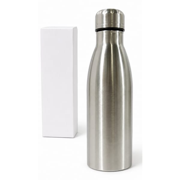 BOTELLA METALICA 500ml DN-207 CAJA BLANCA