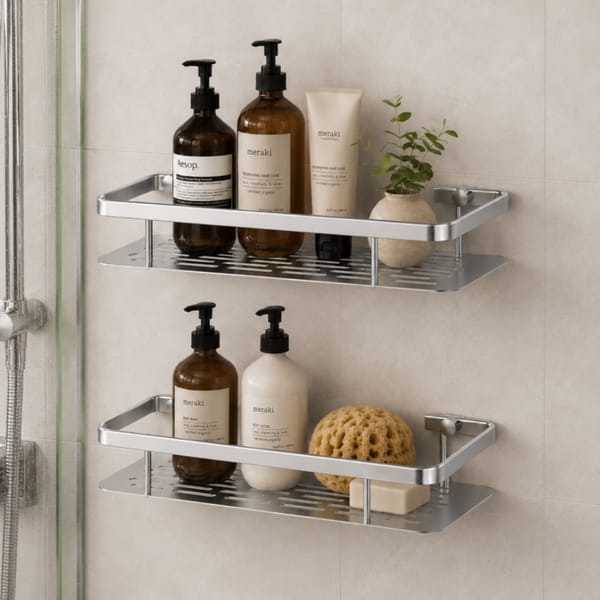 Set de Repisas Metalicas Para Baño x2 Pcs WAGGS ACCB03