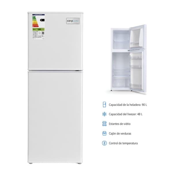Heladera con Freezer 140L KANJI HOME 196 KJH-HD140B
