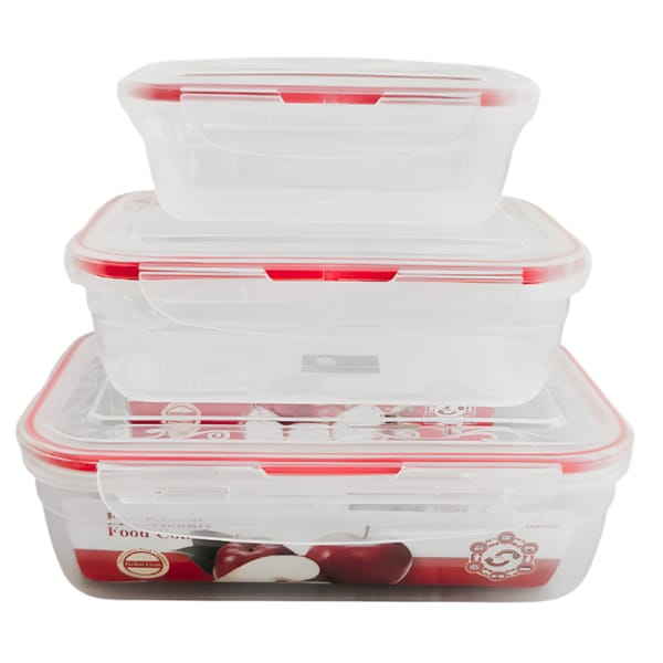 Set de Mini Tuppers Plasticos x3Pcs JS-7273