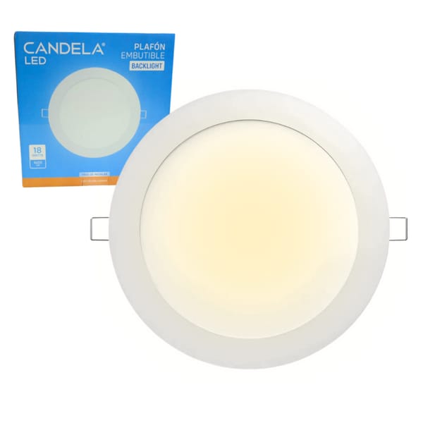 PLAFON LED LUZ CALIDA EMBUTIBLE 18W 1600LM – CANDELA 7543
