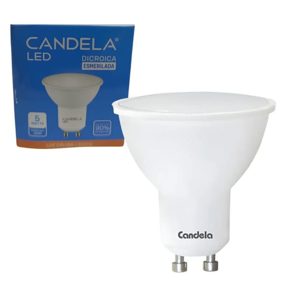 FOCO LED CANDELA 5W CALIDA dicroica 7587