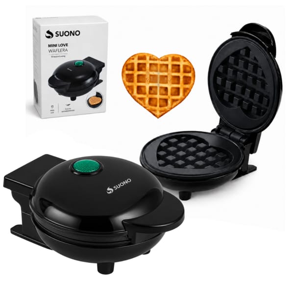 Mini Waflera Love Forma de Corazón Antiadherente HOG0530