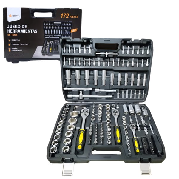 Set de Herramientas y Juego de Llave x172PCS ORYX OR-TS106