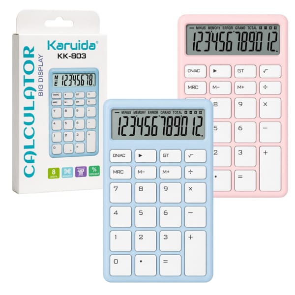 Calculadora Digital Colores Pastel KARUIDA KK-803