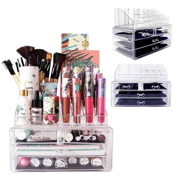 Organizador Acrílico de Cosmeticos Joyero Alhajero JN-806