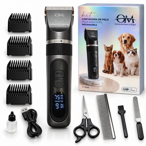 KIT DE PELUQUERIA PARA MASCOTAS OM CT-8088