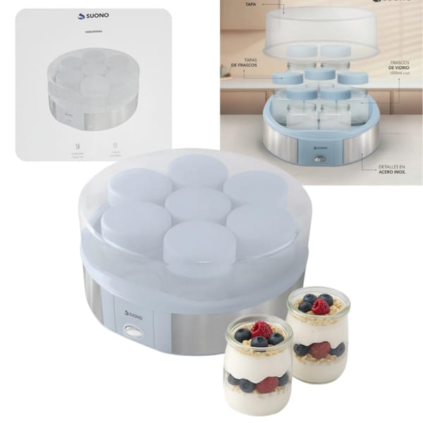 Yogurtera Electrica de 7 Vasos SUONO HOG0251
