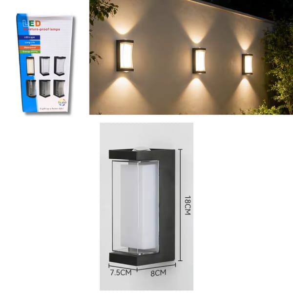 APLIQUE DE PARED DOBLE LUZ CALIDA LPD10