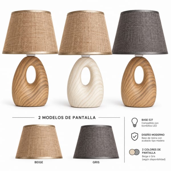 LAMPARA VELADOR DECORATIVA 220V OSR OR-TBL05