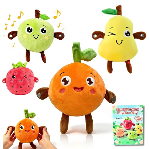 PELUCHES DE FRUTAS CON MUSICA Y SONIDOS FRUIT SENSING TOY PD54066