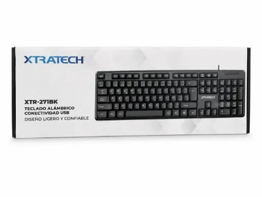 TECLADO MULTIMEDIA XTRATECH XRT-271BK