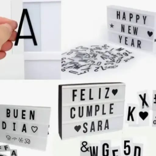 CARTEL LUMINOSO LED C/ LETRAS Y NUMEROS