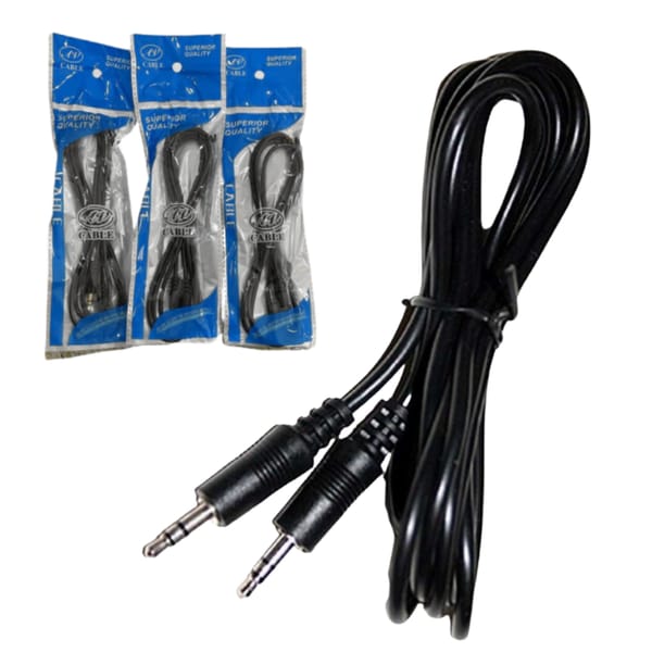 Cable Miniplug/Auxiliar 1.8 Metros en Bolsa
