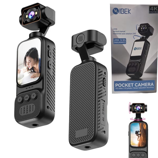POCKET CAMERA IBEK 4K ULTRA HD LONG 3.5H
