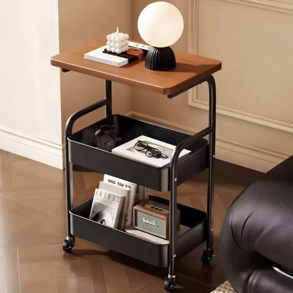 Mesa Multiuso con Ruedas y Estantes STARDOM CT5708