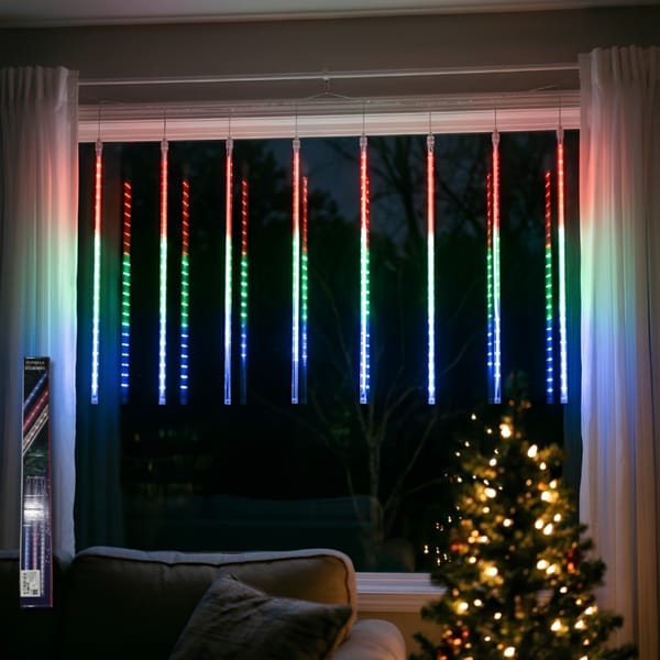 LUCES NAVIDAD LLUVIA LED TUBOS MULTICOLOR NV11