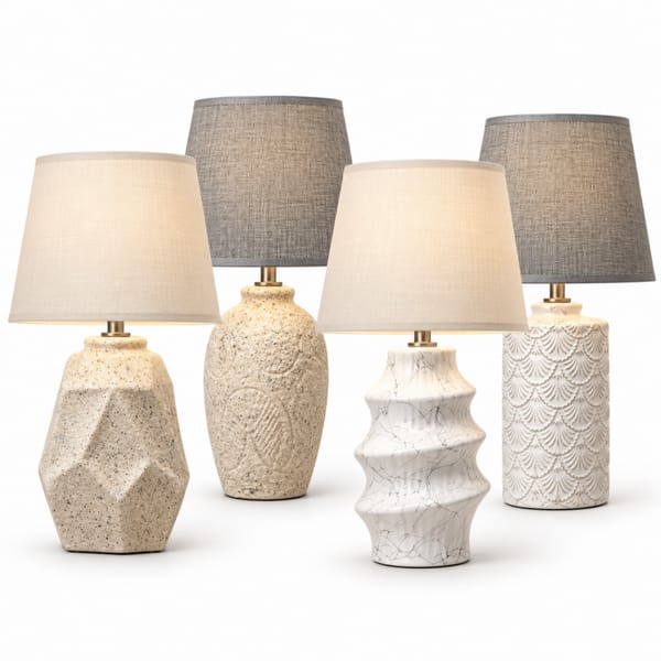 Lampara Velador Ceramica Varios Modelos TABLE LAMP TBL01/02/03/04