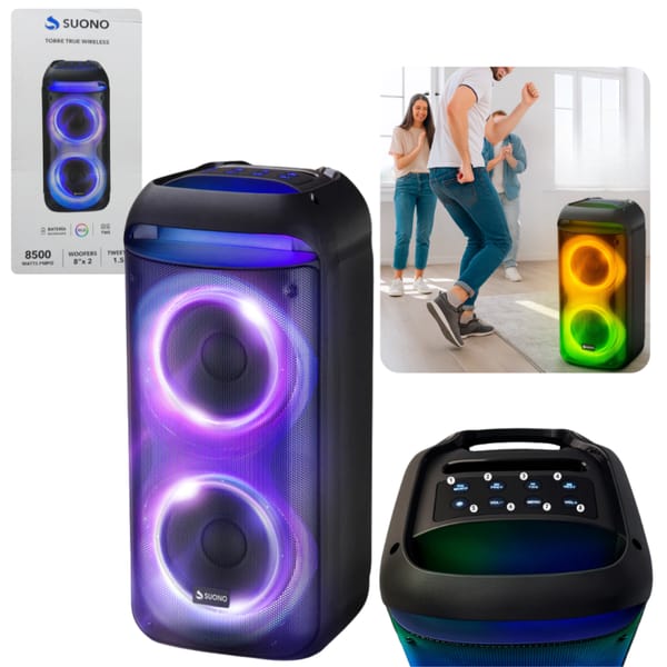 Parlante Torre Bluetooth 2×8" Pulgadas TWS SUONO AYV0360